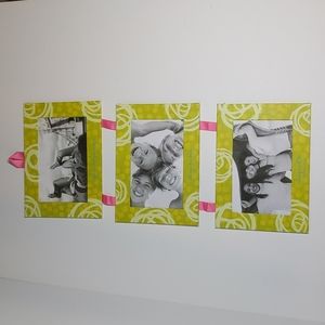 Three tiered hanging picture frame